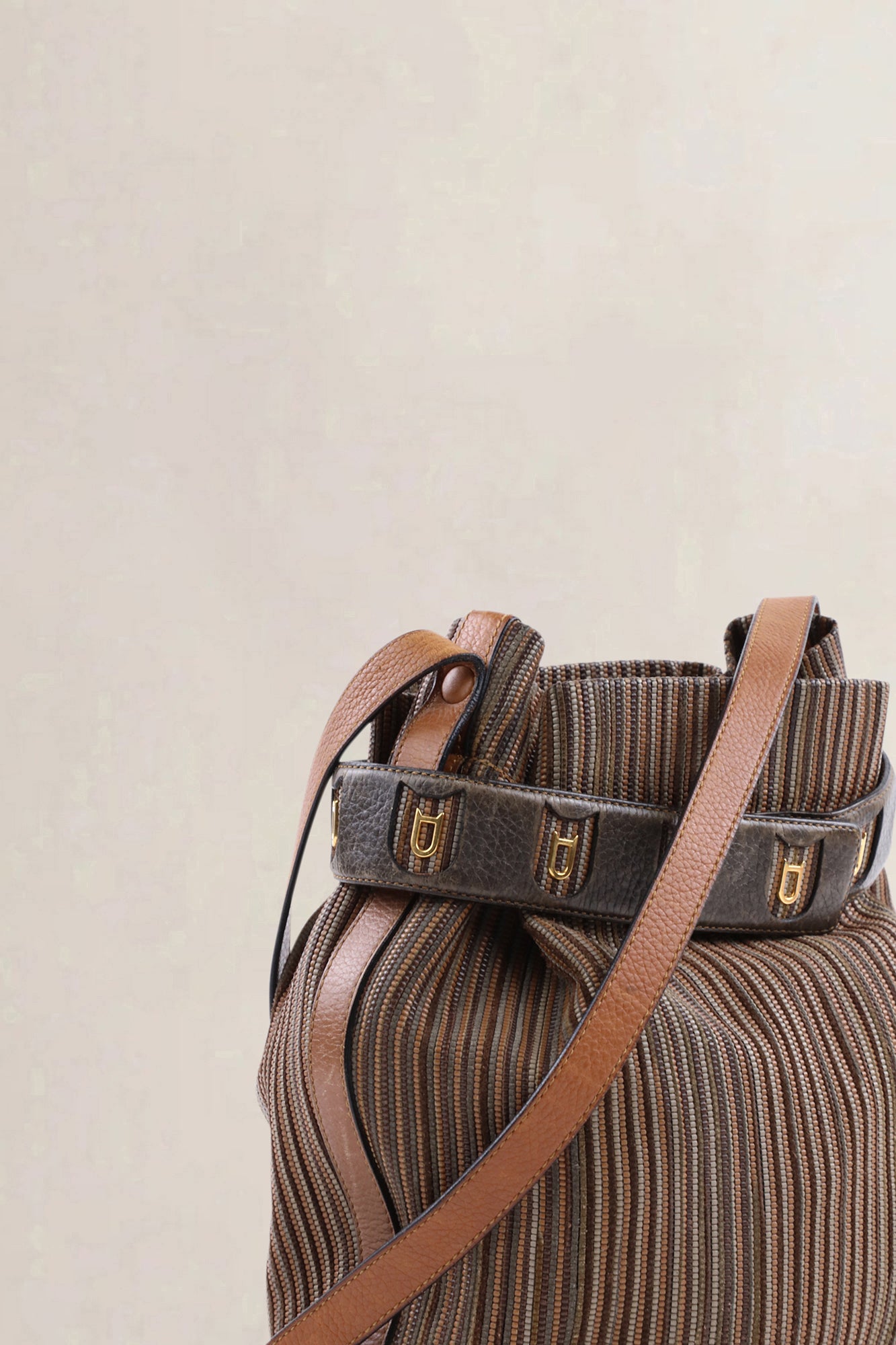 Delvaux Calicot Toile de Cuir brown — vintage