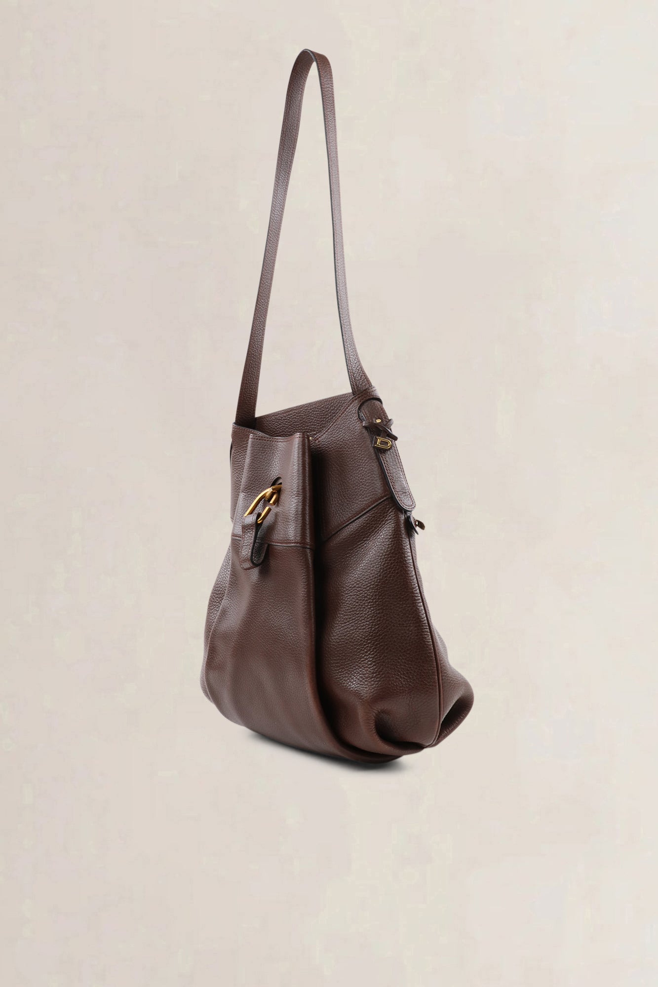 Delvaux Faust Crossbody brown leather — preloved