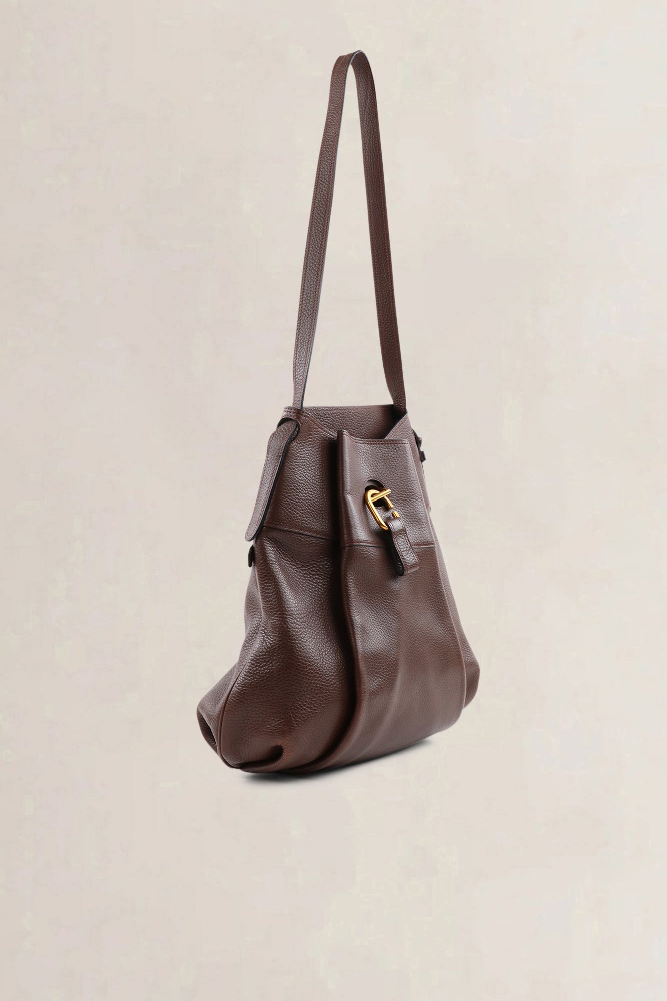 Delvaux Faust Crossbody brown leather — preloved