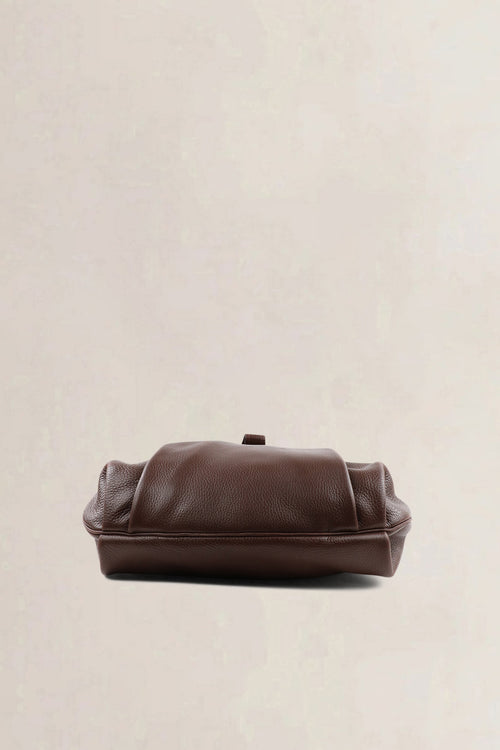 Sac bandoulière Delvaux Faust en cuir brun