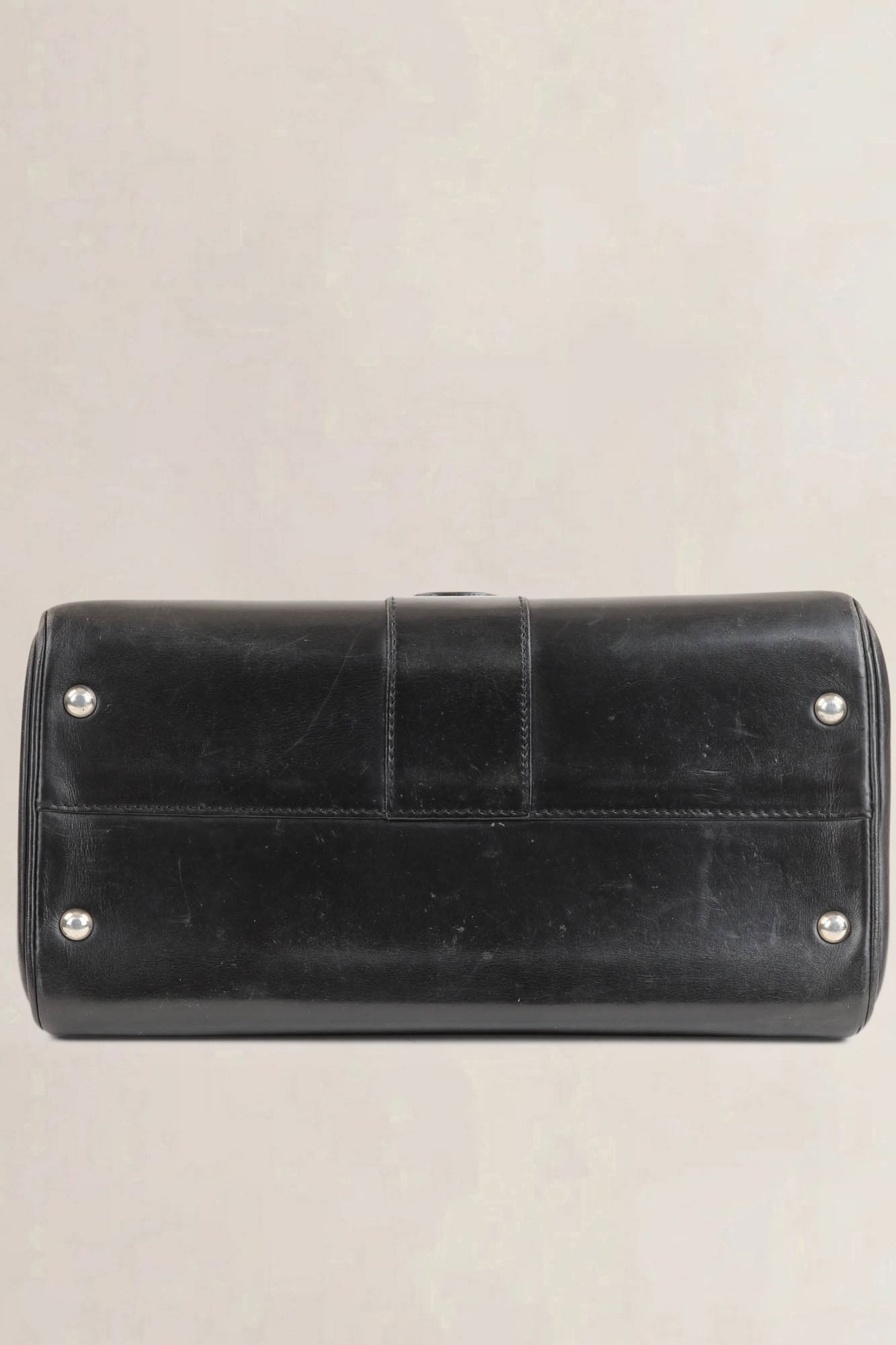 Delvaux Black Brillant MM Top Handle Bag