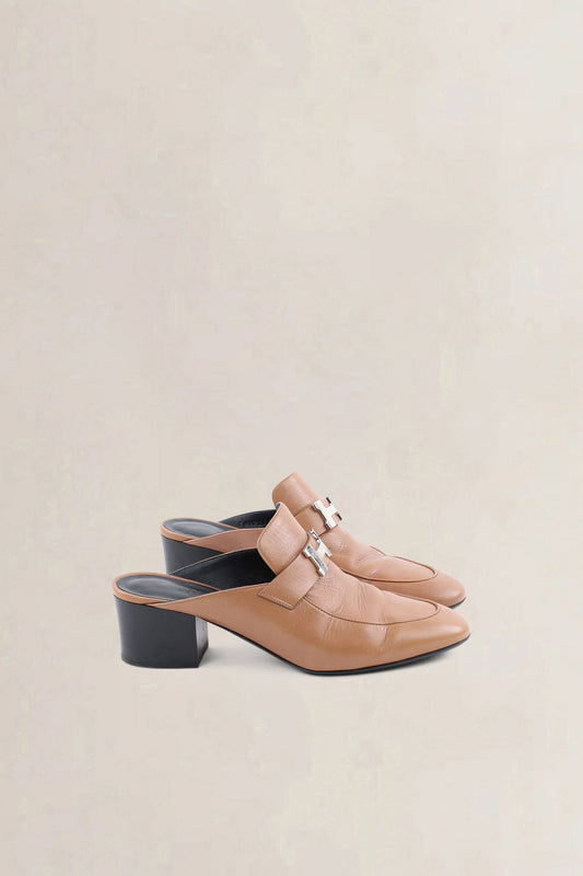 Hermès Tan Paradis Mules