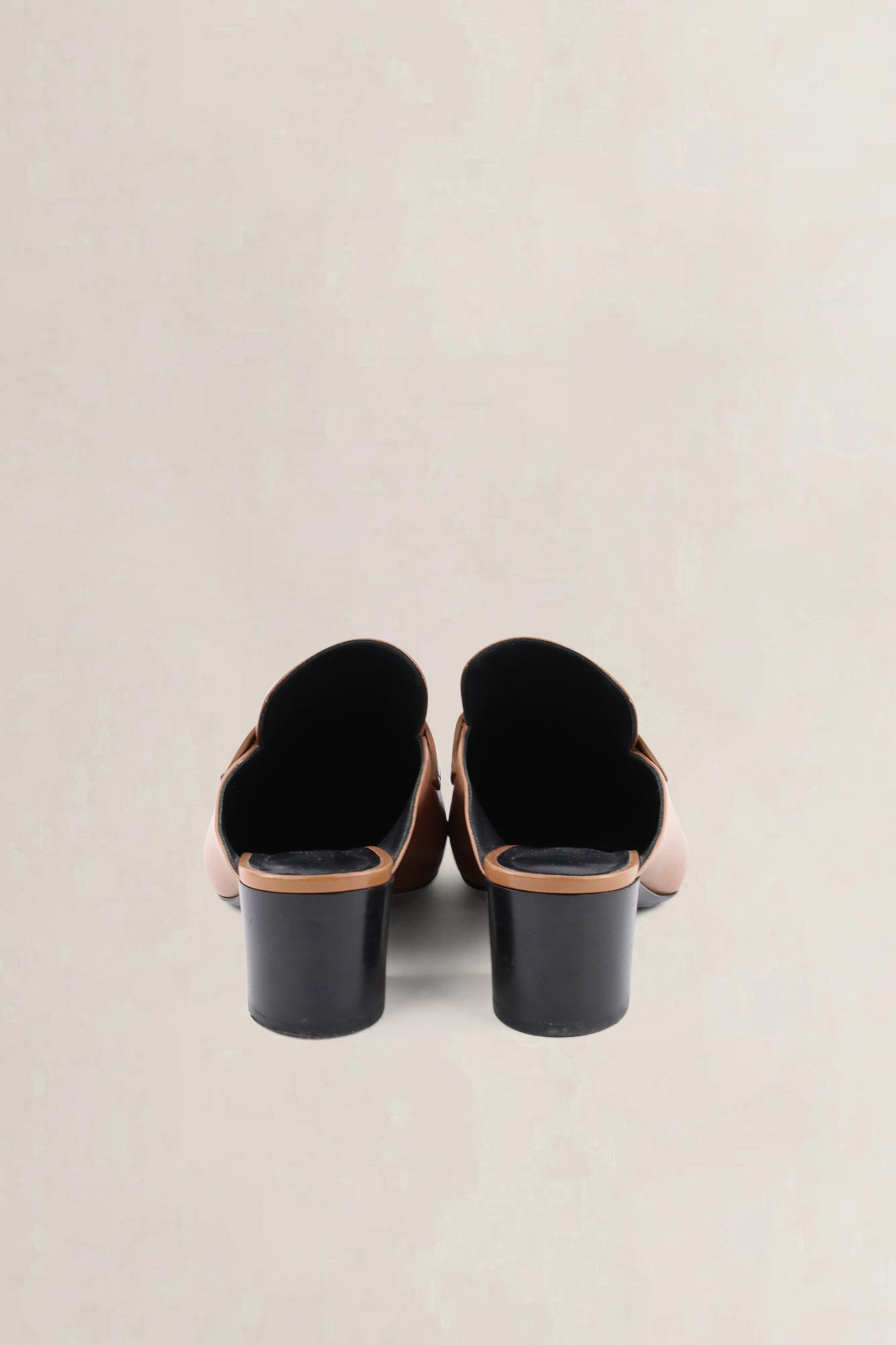 Mules Hermès Paradis en cuir tan