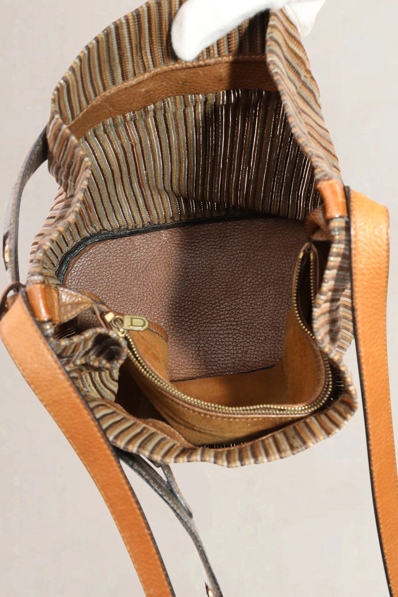Delvaux Calicot Toile de Cuir brown — vintage