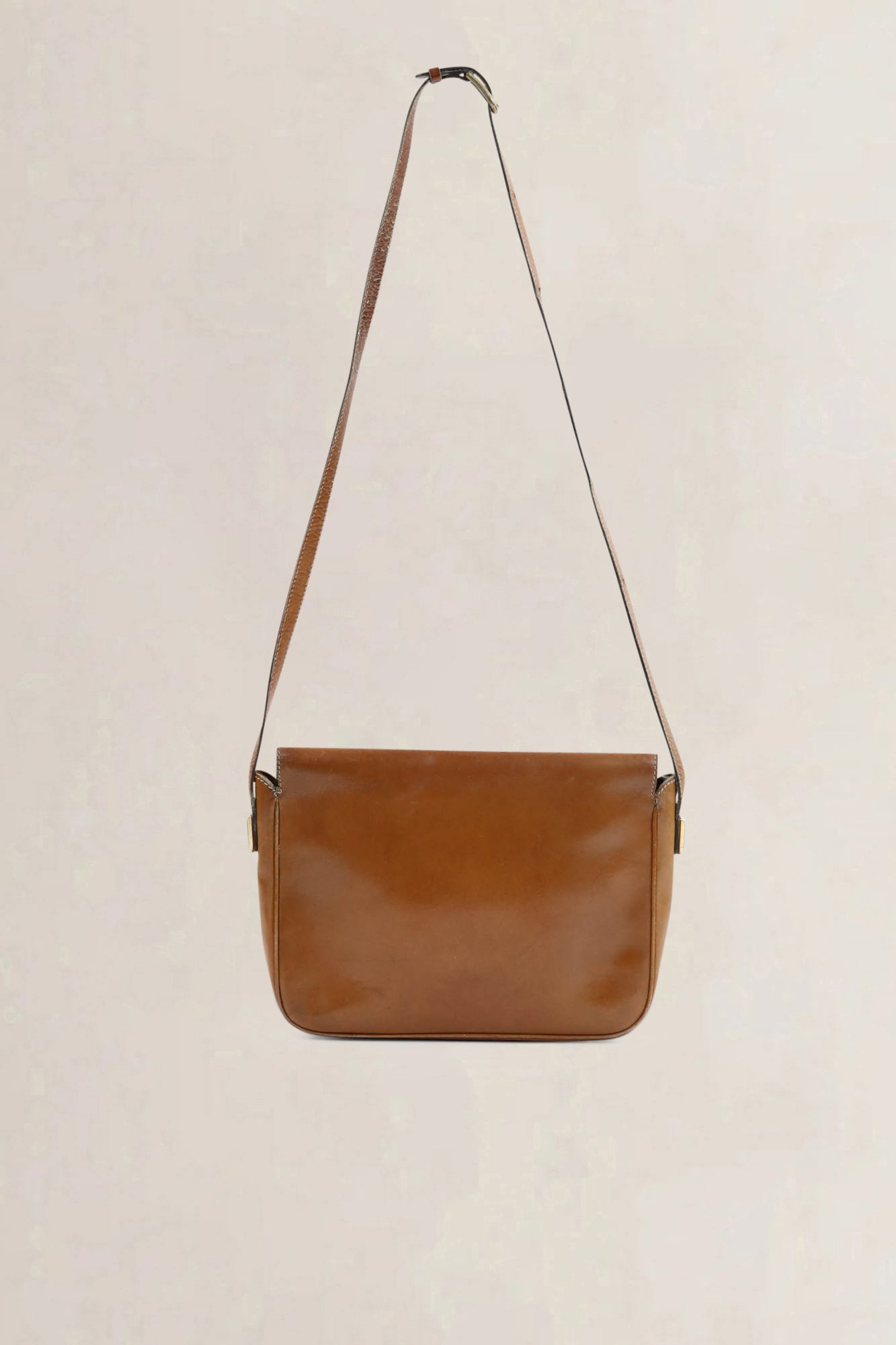 Delvaux Cognac Crossbody Bag