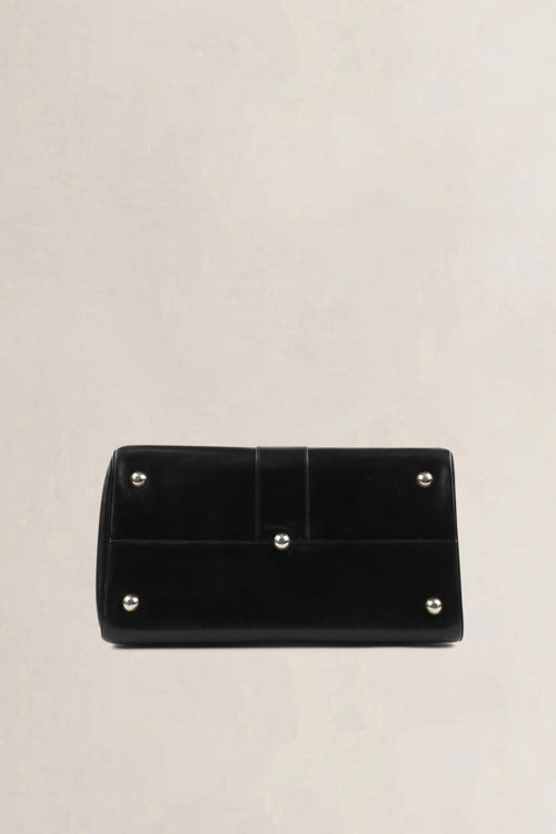 Delvaux Black Brillant GM Box Calf Top Handle Bag