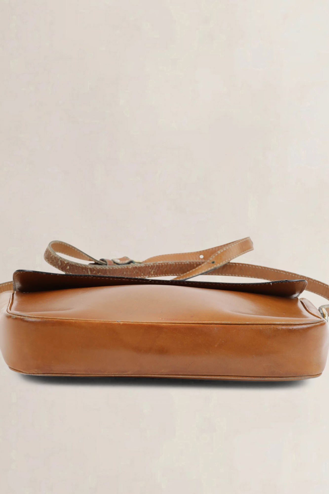 Delvaux Cognac Crossbody Bag