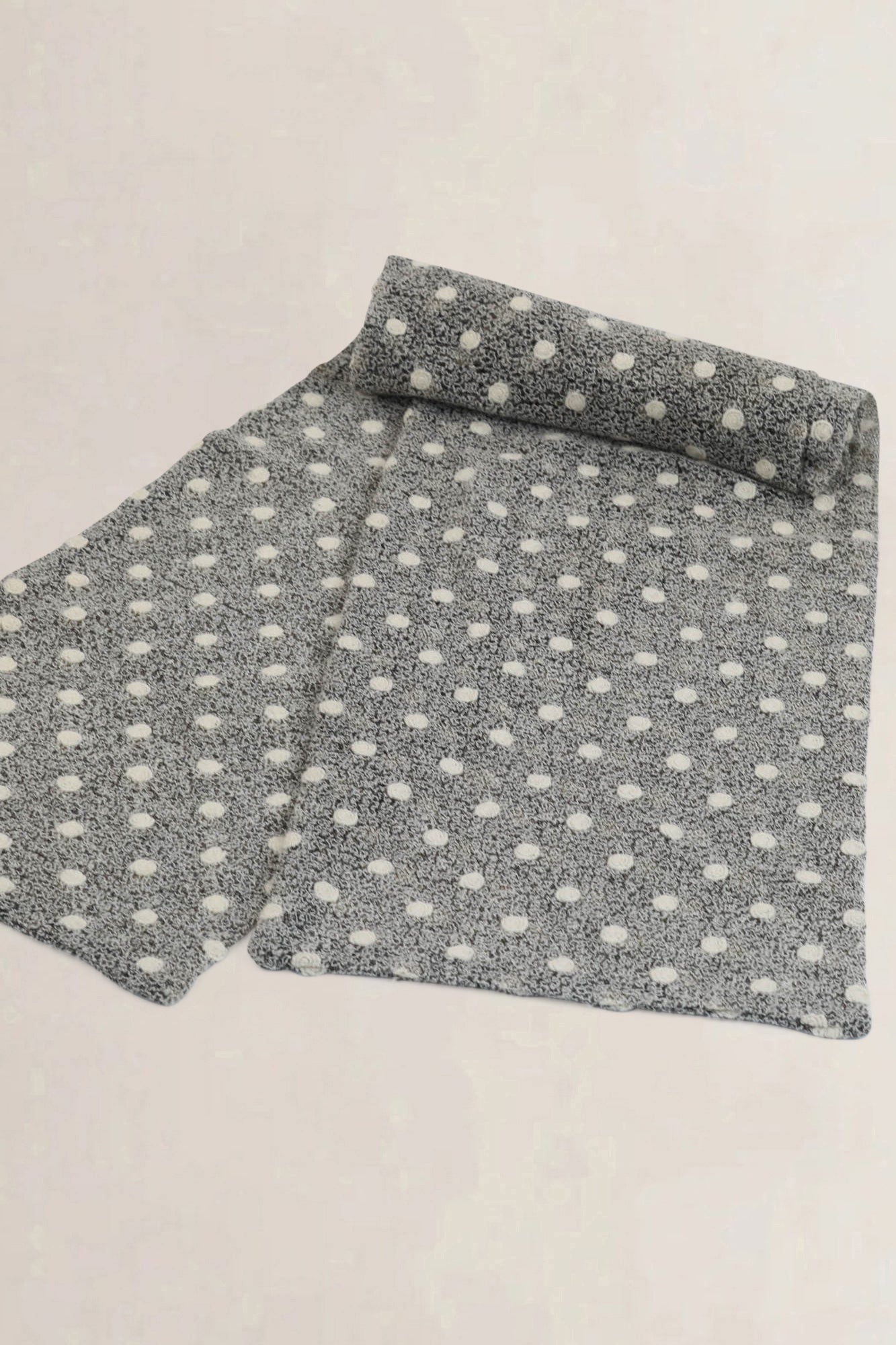 Delvaux Grey Wool Scarf
