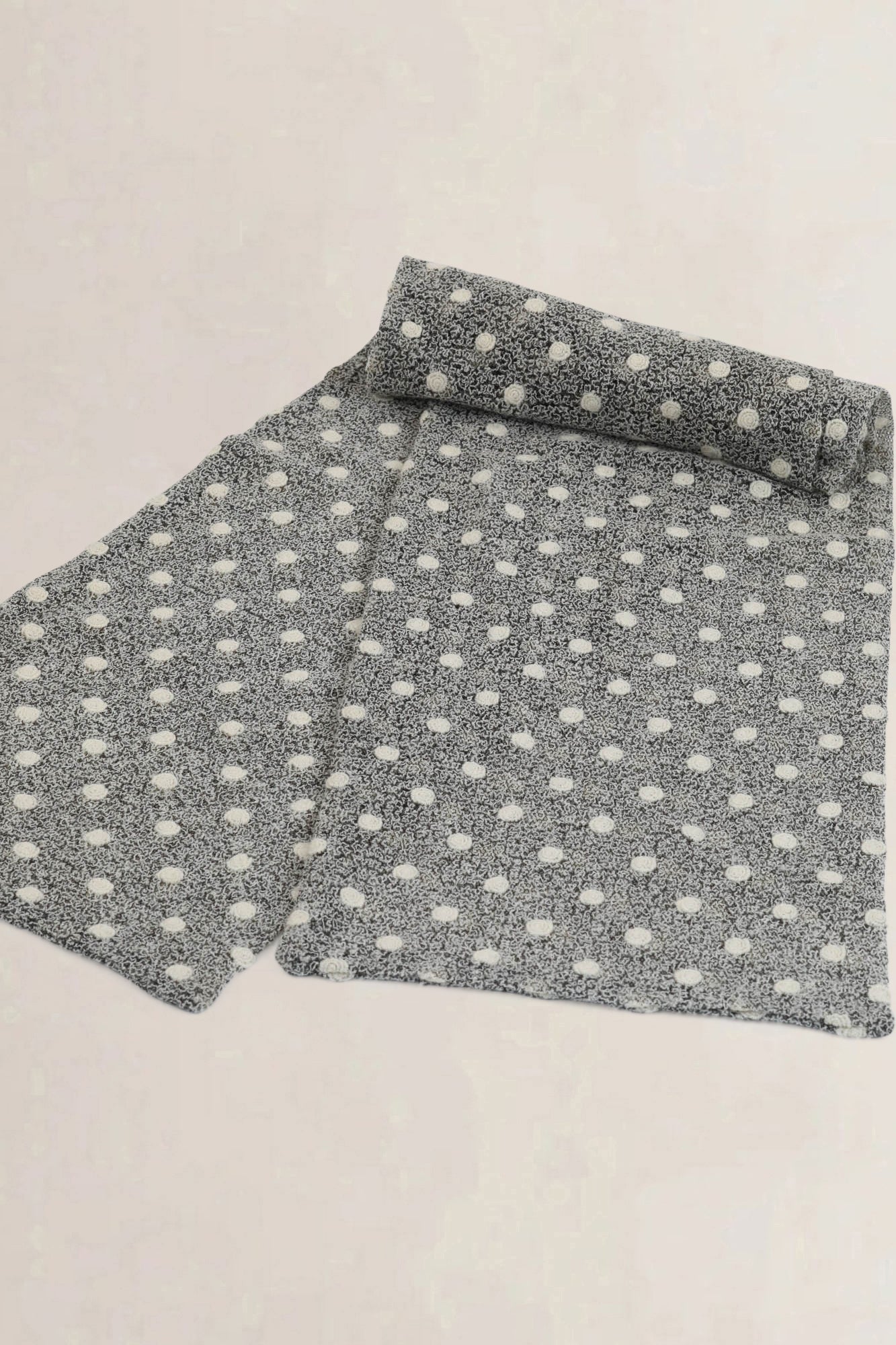 Delvaux Grey Wool Scarf