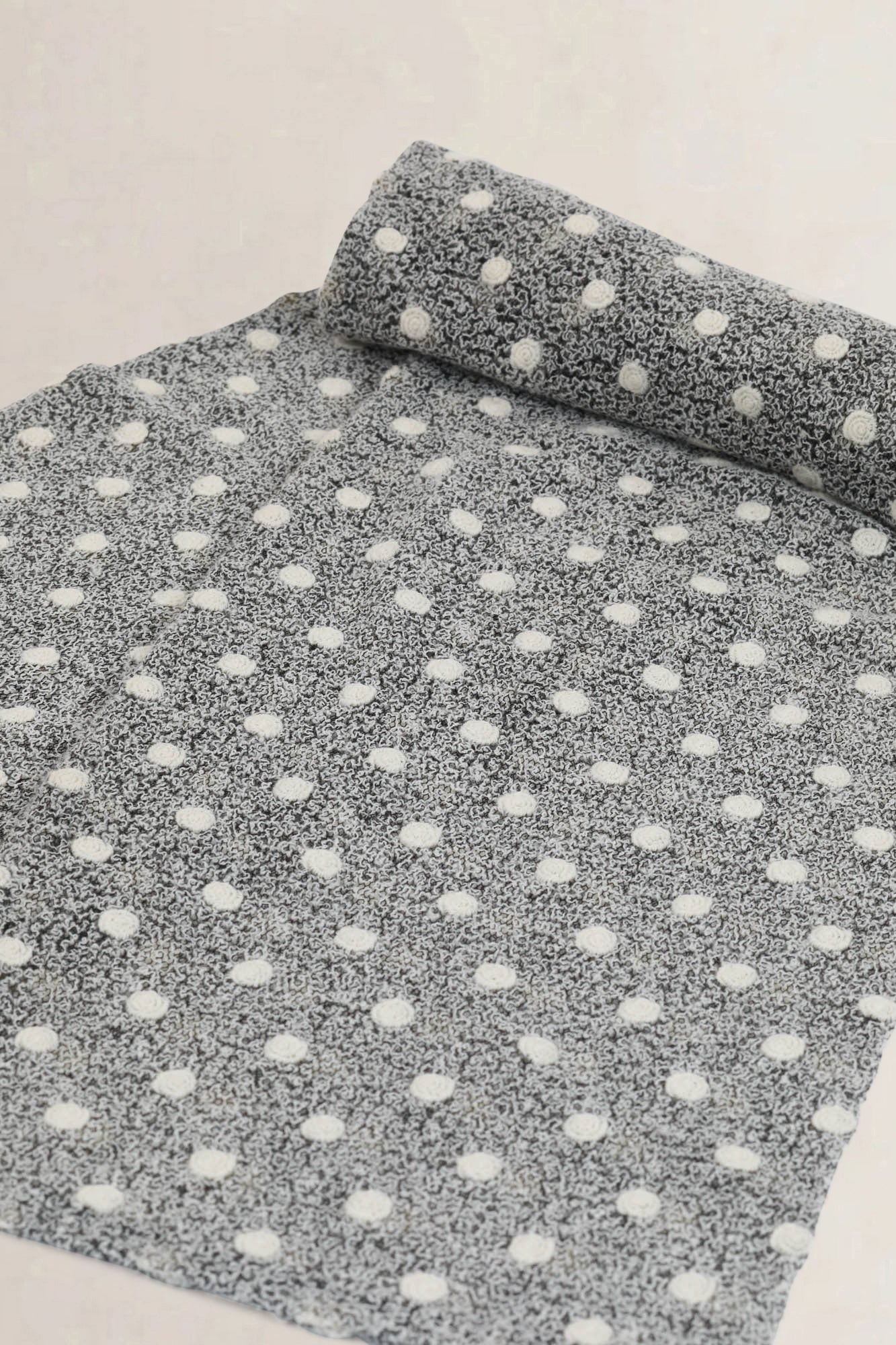 Delvaux Grey Wool Scarf