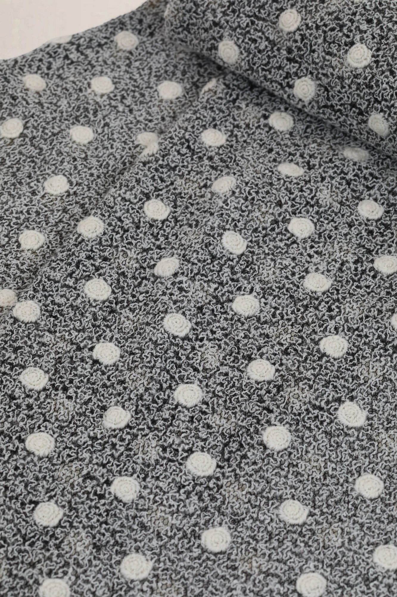 Delvaux Grey Wool Scarf