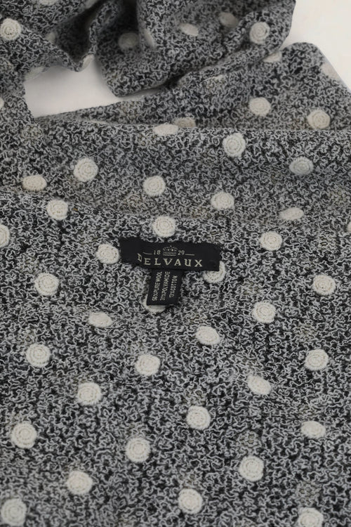 Delvaux Grey Wool Scarf