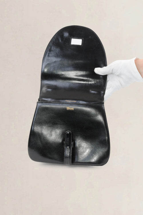 Delvaux Black Vintage Top Handle Bag