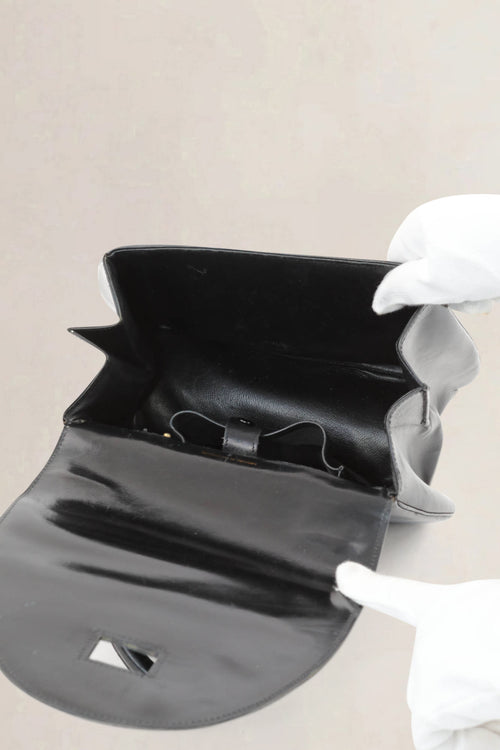 Delvaux Black Vintage Top Handle Bag
