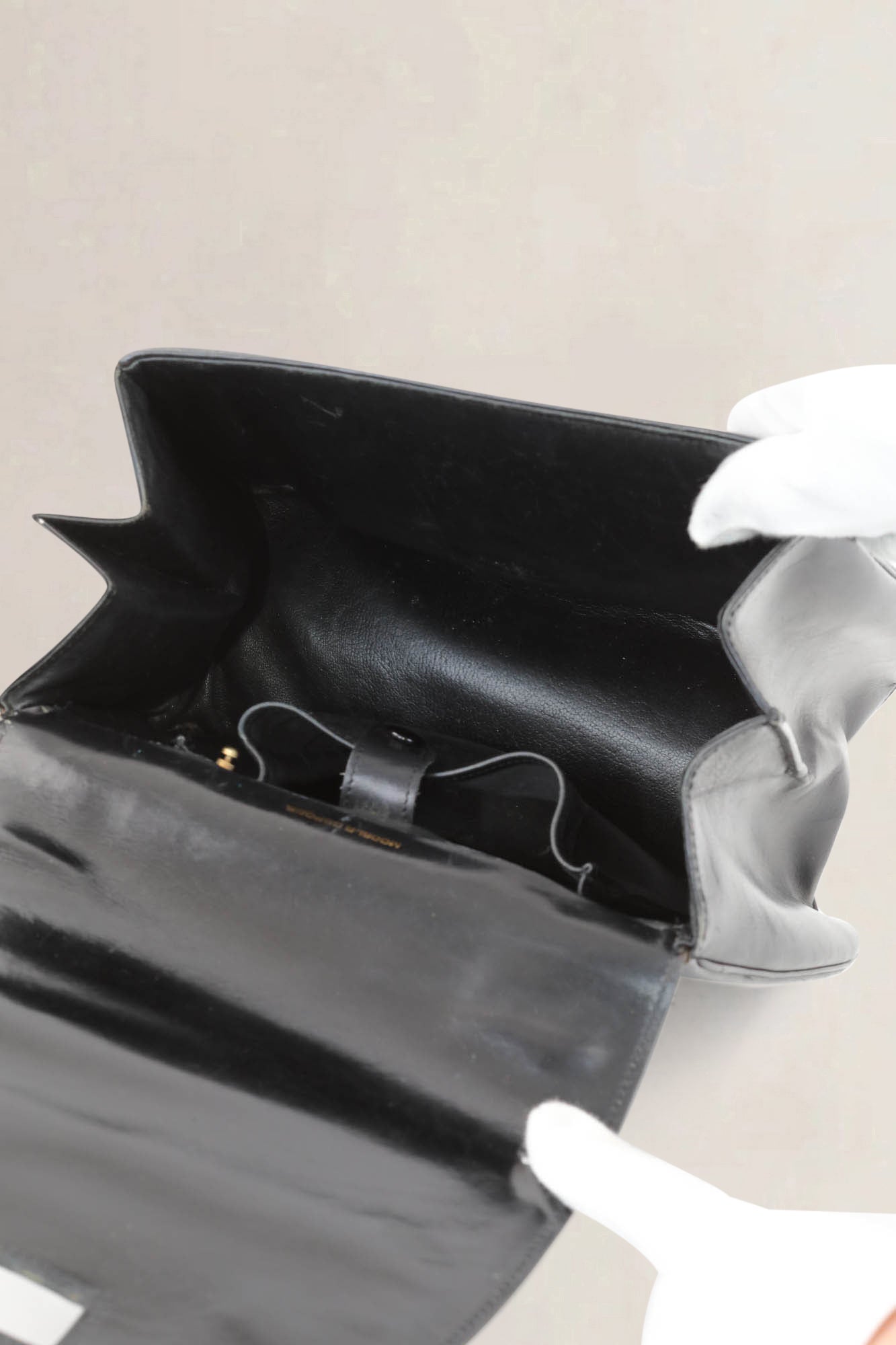 Delvaux Black Vintage Top Handle Bag