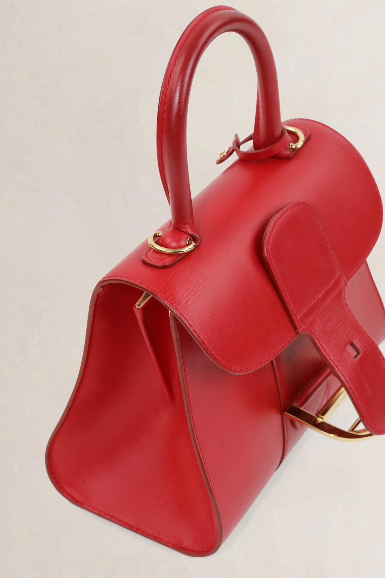 Delvaux Lipstick Box Calf Brillant Mini Crossbody Bag