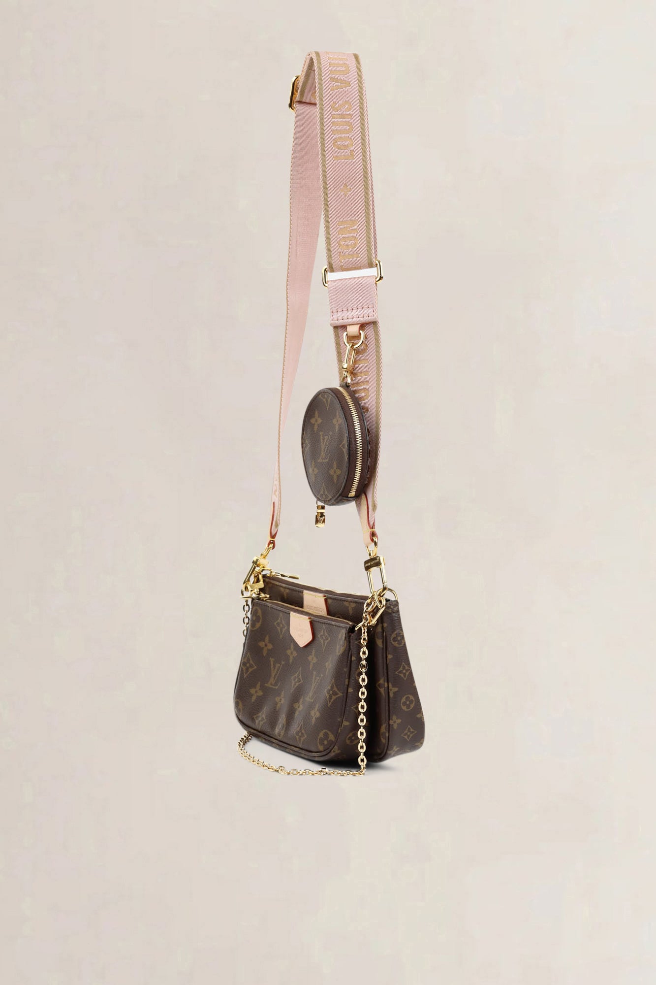 Louis Vuitton Pink Monogram Multi Pochette Accessoires Crossbody Bag