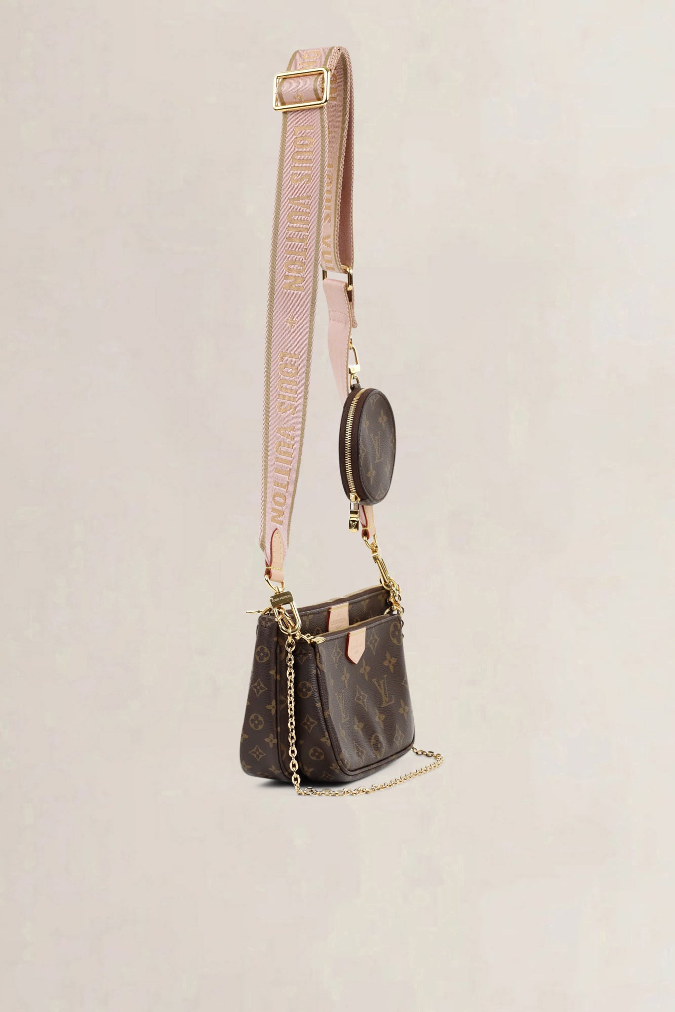 Louis Vuitton Pink Monogram Multi Pochette Accessoires Crossbody Bag