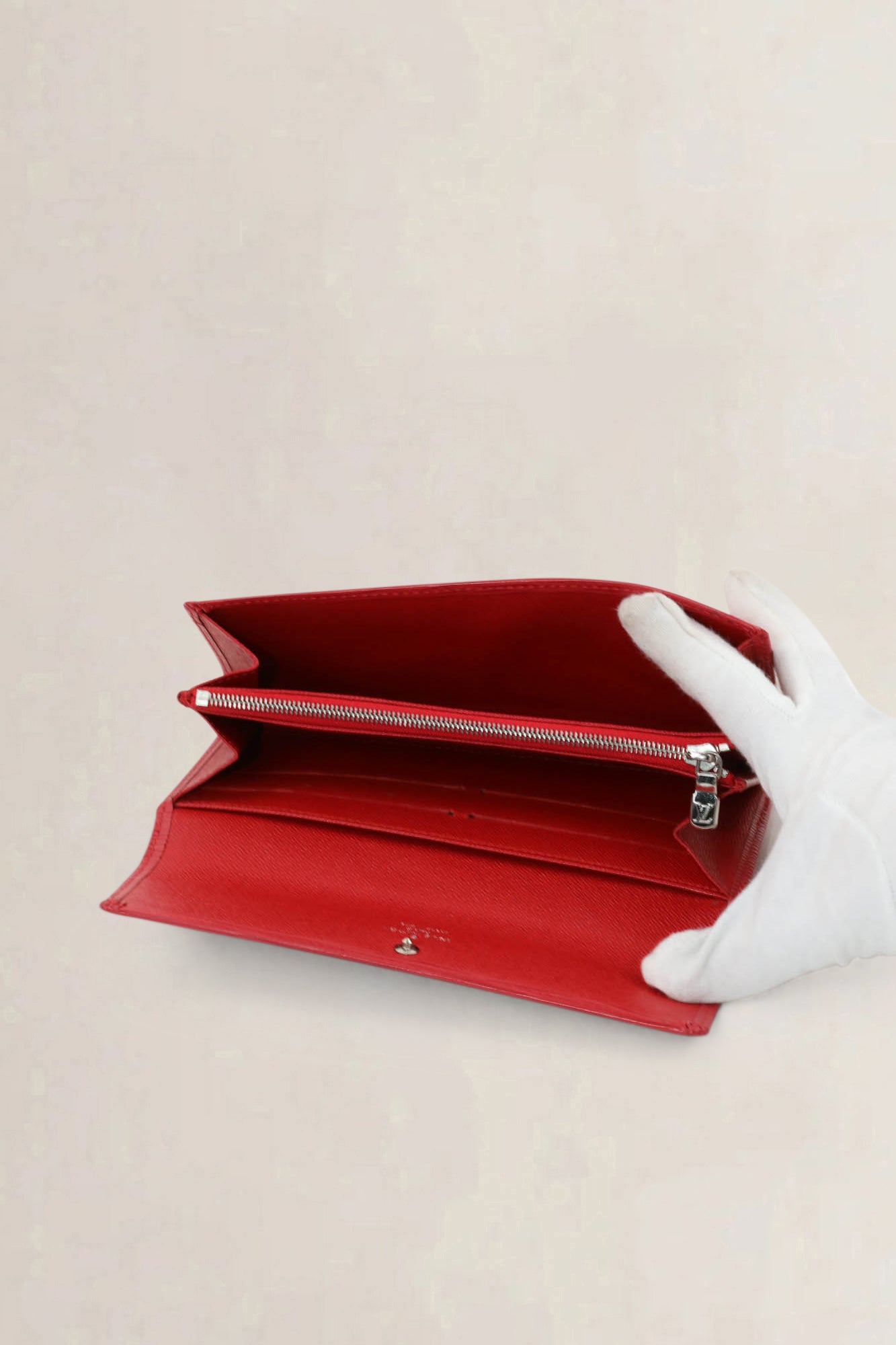 Louis Vuitton Sarah Red Epi Leather Wallet