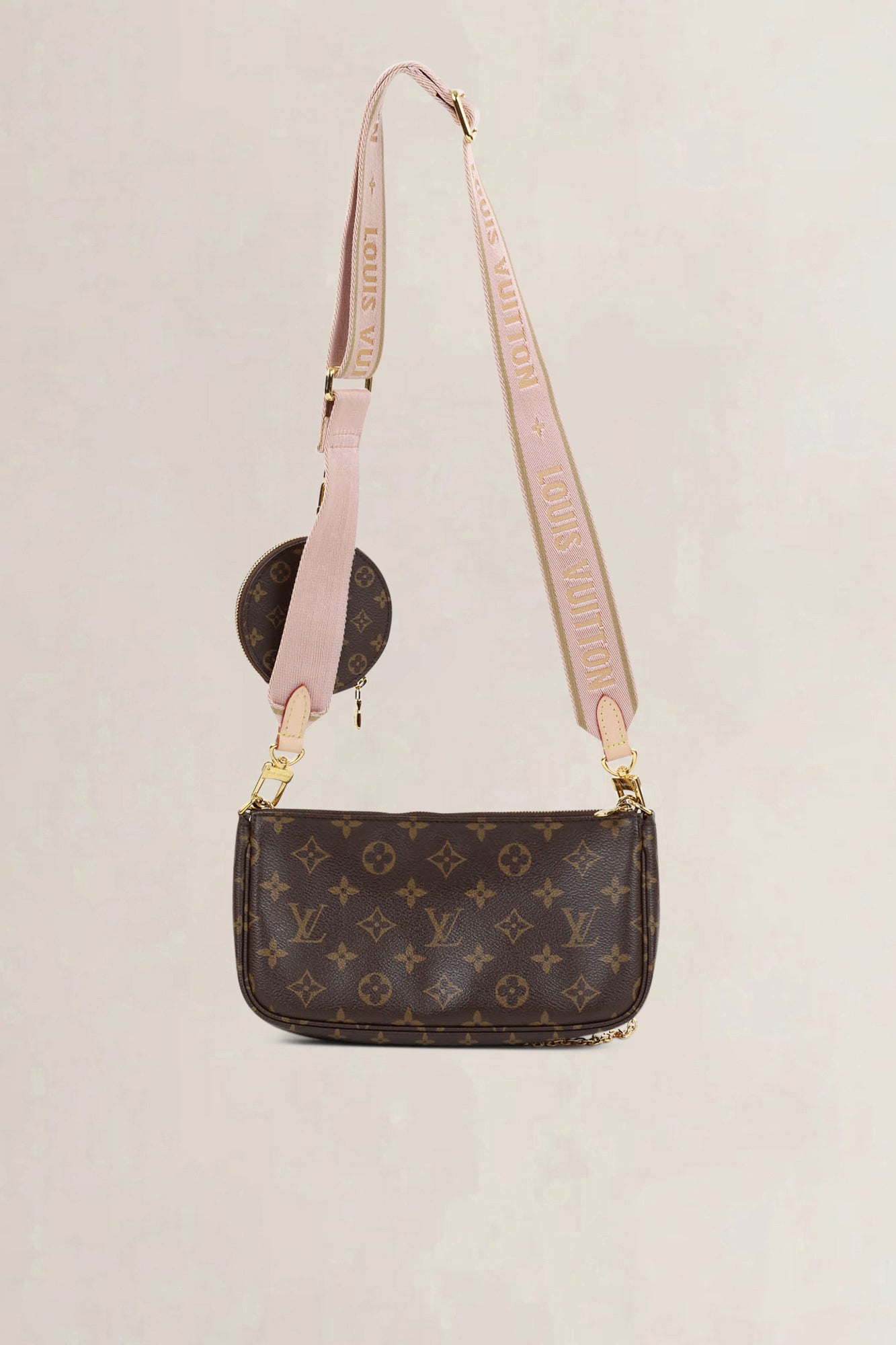 Louis Vuitton Pink Monogram Multi Pochette Accessoires Crossbody Bag
