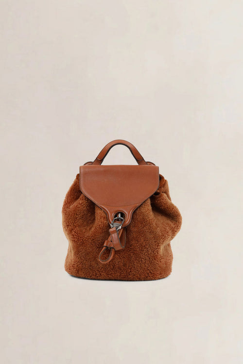 Delvaux Brown Soleil PM Teddy Backpack