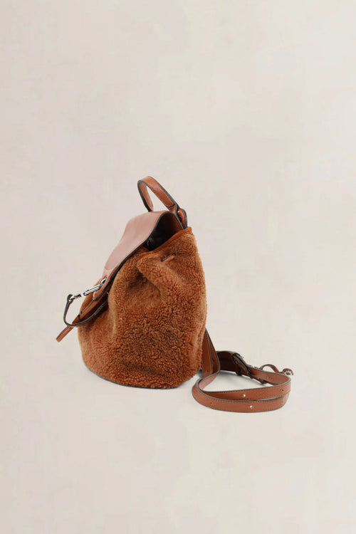 Delvaux Brown Soleil PM Teddy Backpack