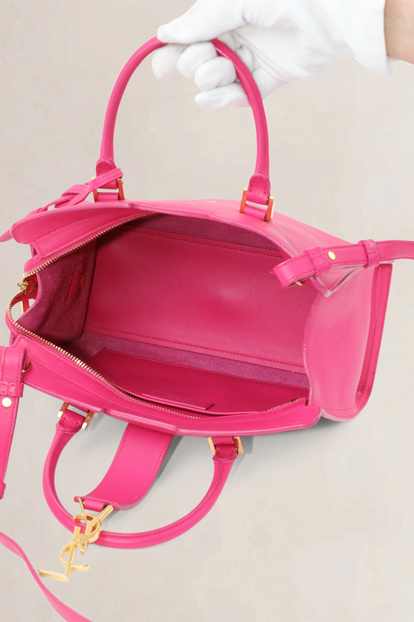 YSL Bubblegeum Baby Cabas Crossbody Bag