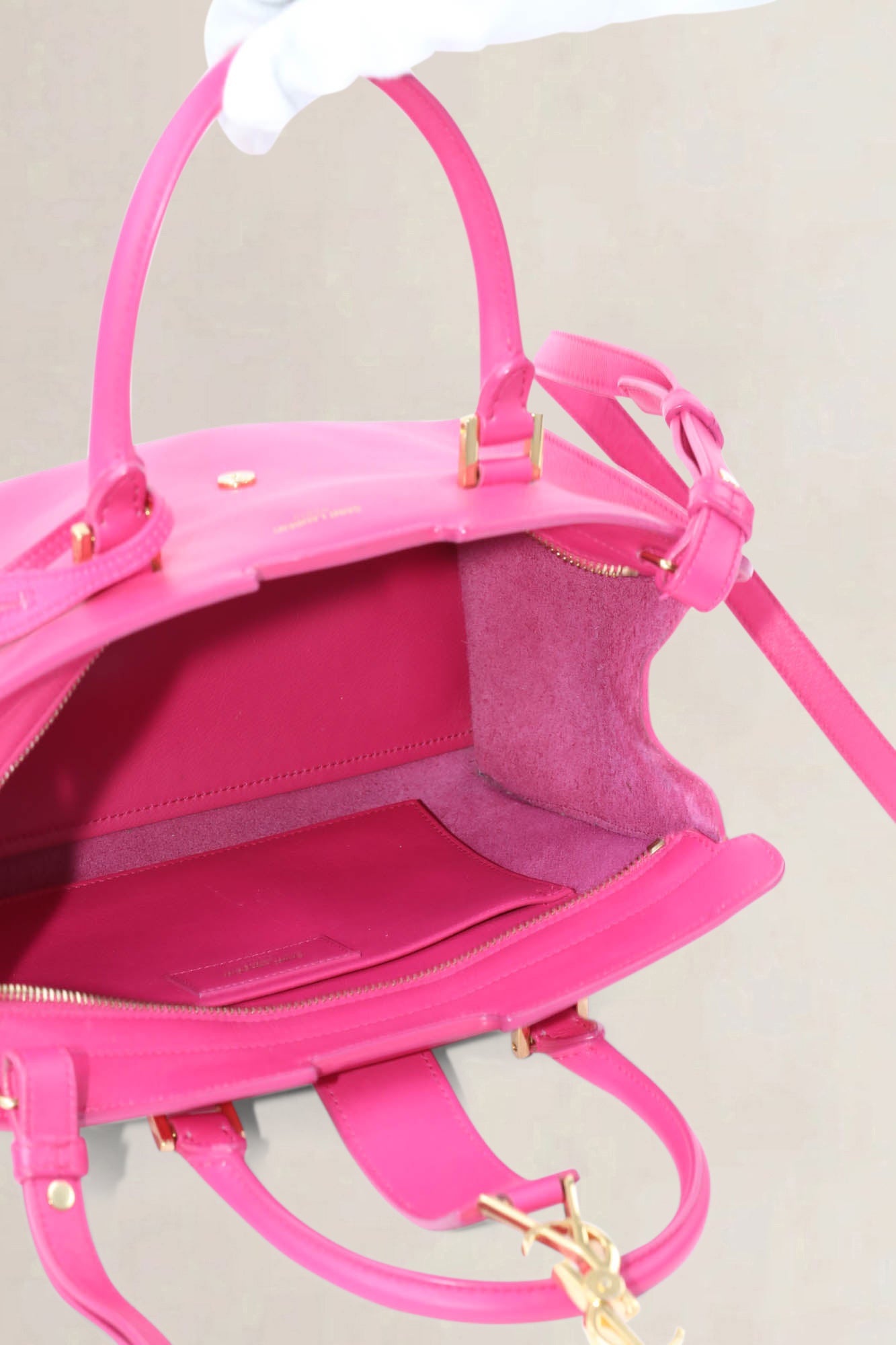 YSL Bubblegeum Baby Cabas Crossbody Bag
