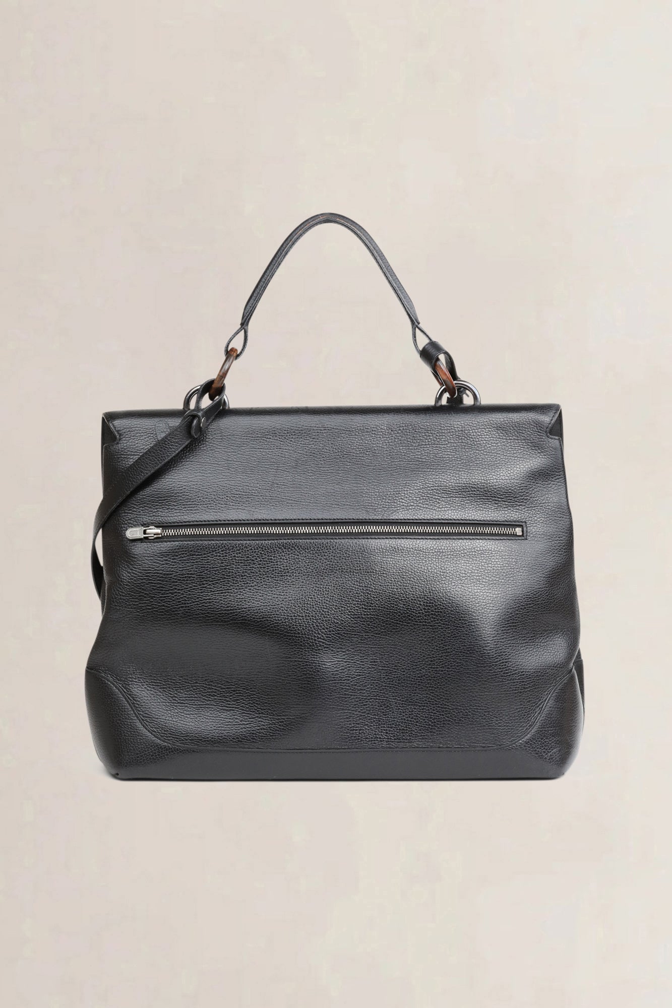 Delvaux Black Document Bag