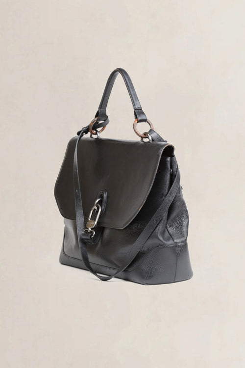 Delvaux Black Document Bag