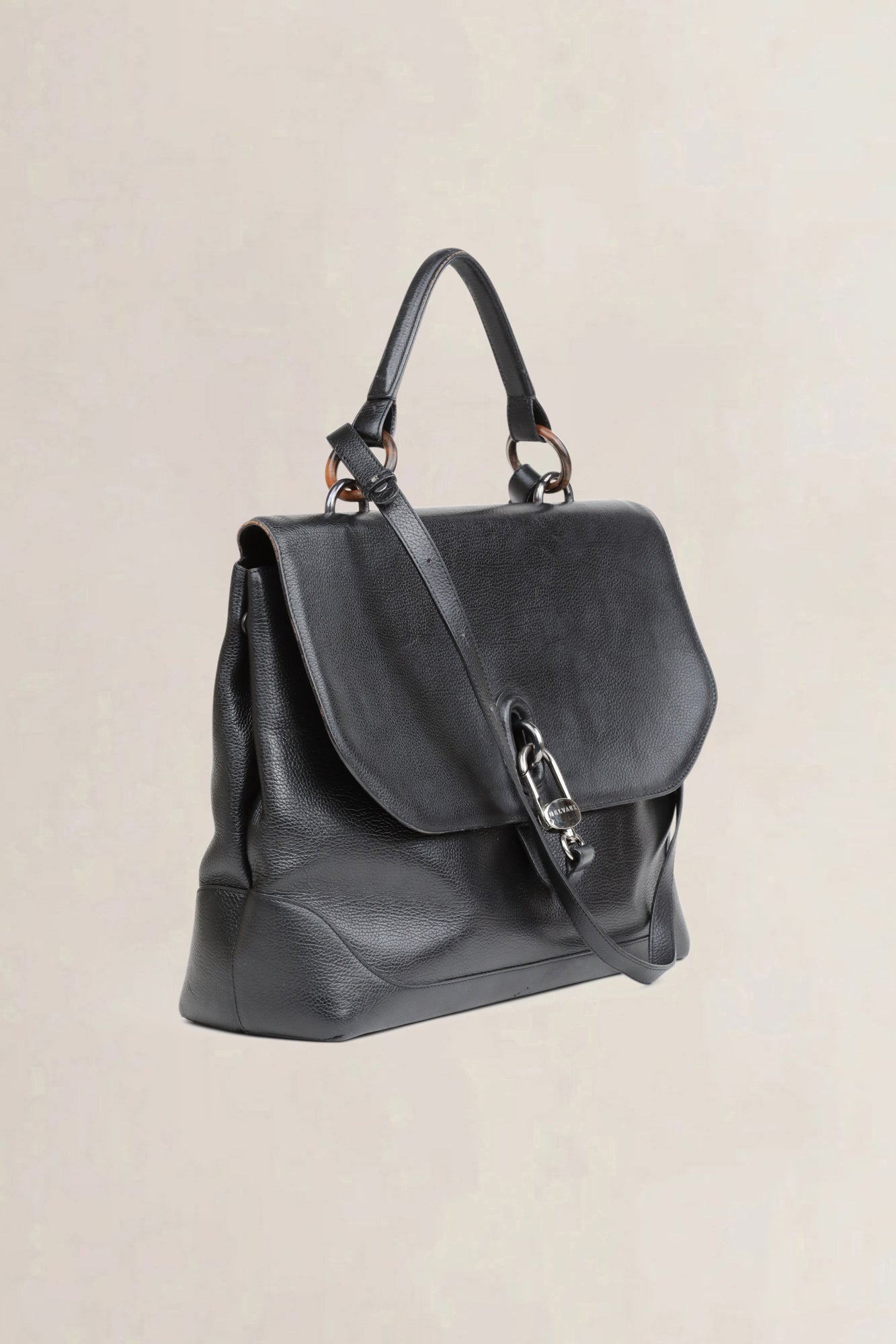 Delvaux Black Document Bag