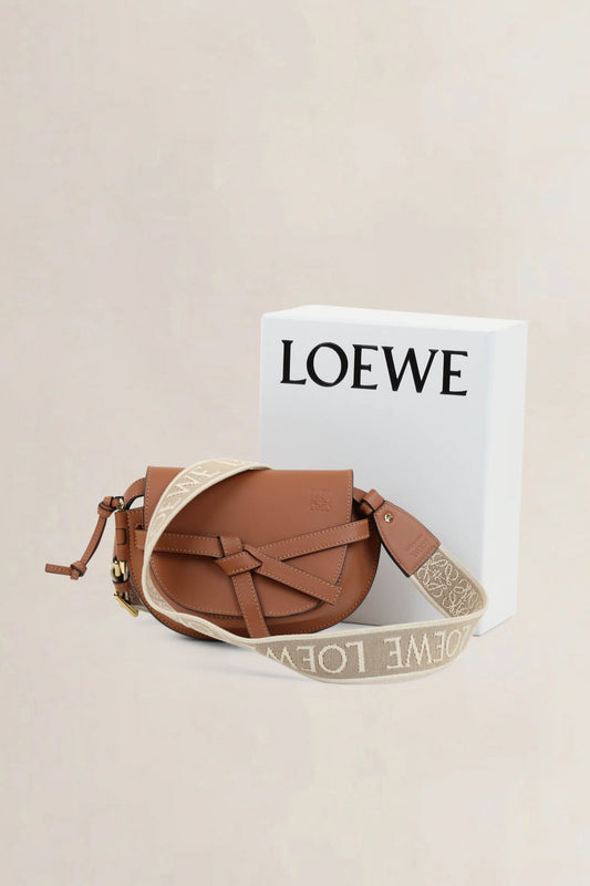 Loewe Tan Dual Gate Crossbody Bag