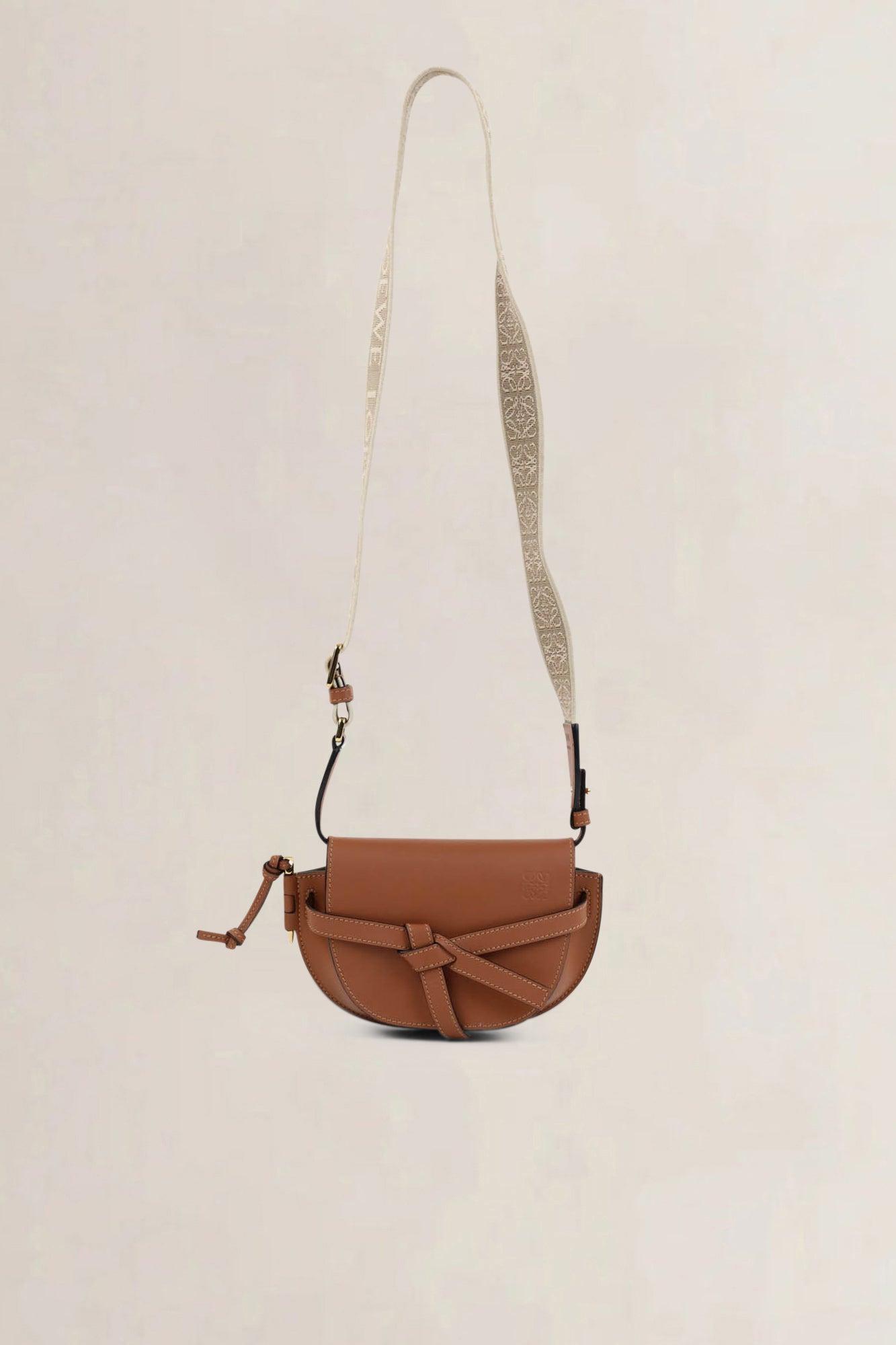 Loewe Tan Dual Gate Crossbody Bag