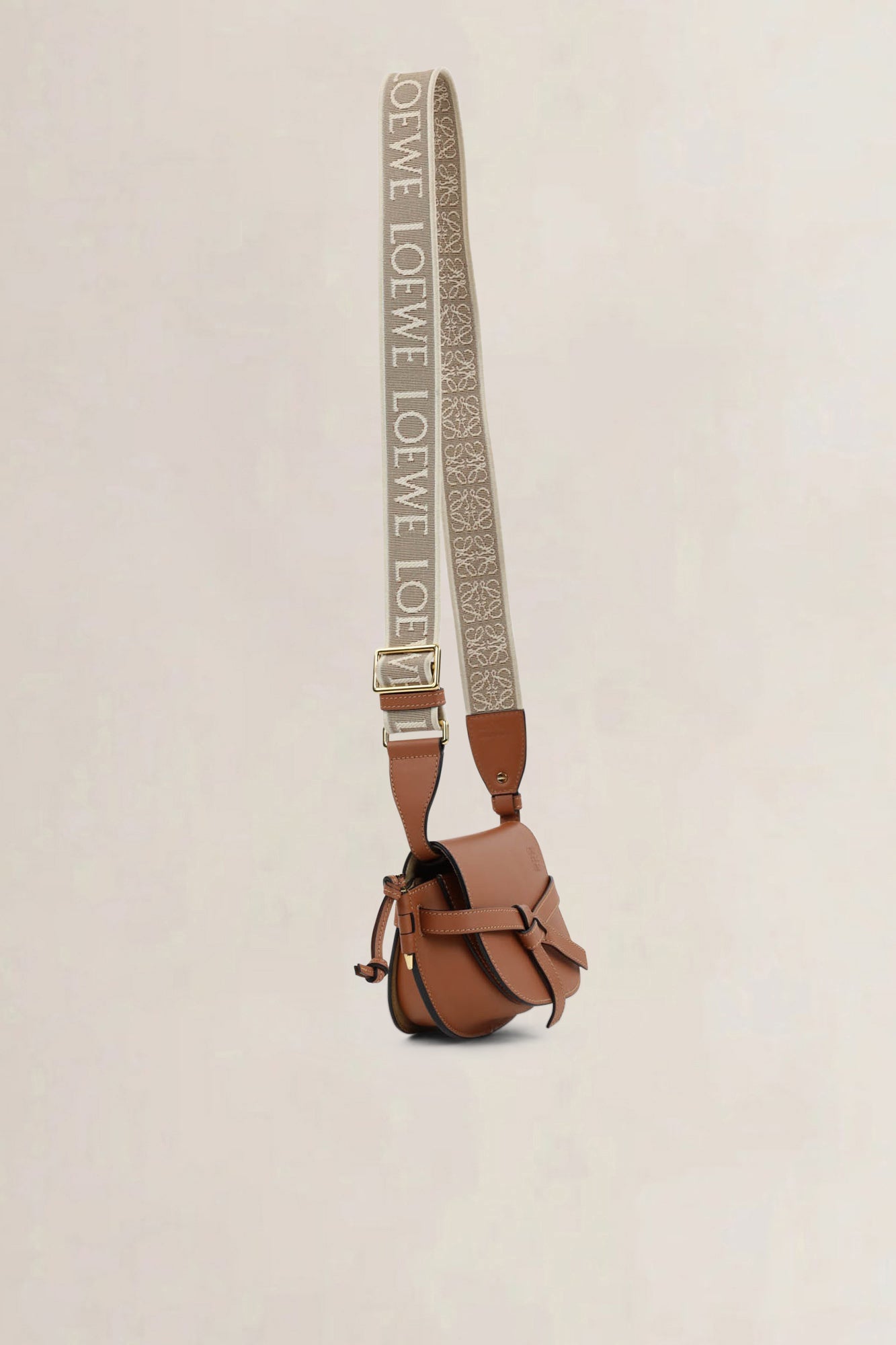 Loewe Tan Dual Gate Crossbody Bag