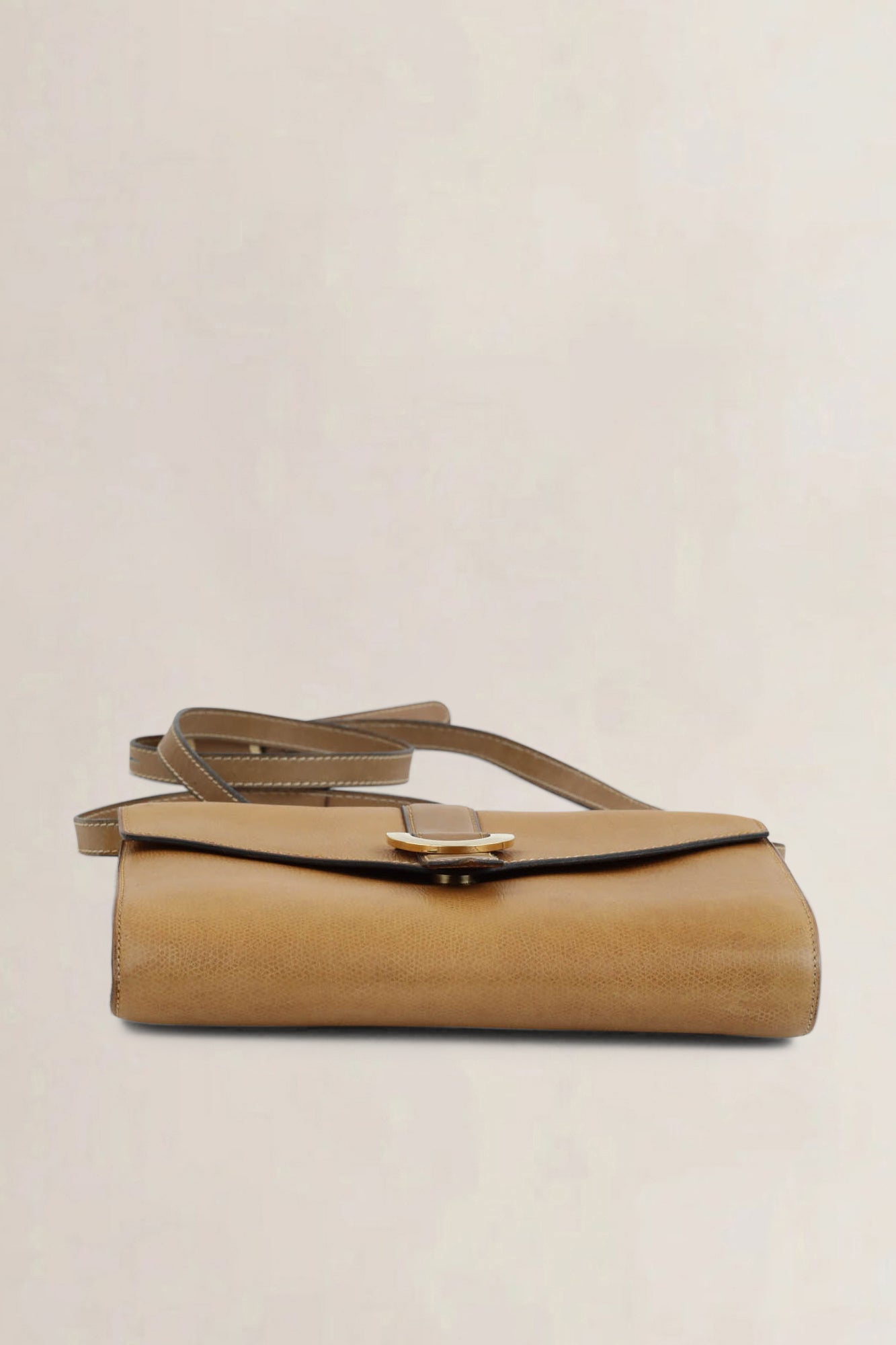 Delvaux Brown Leather Crossbody Bag