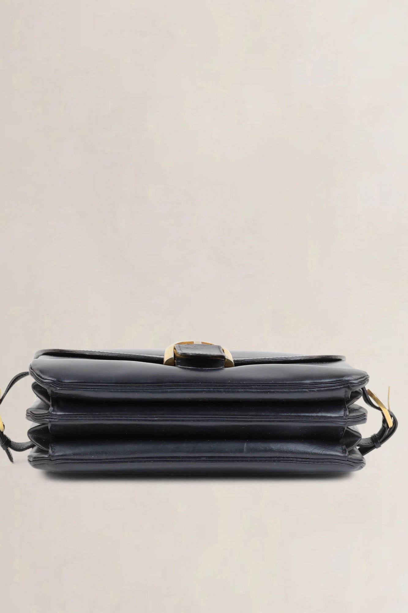 Delvaux Navy Blue Rouilly Top Handle Bag