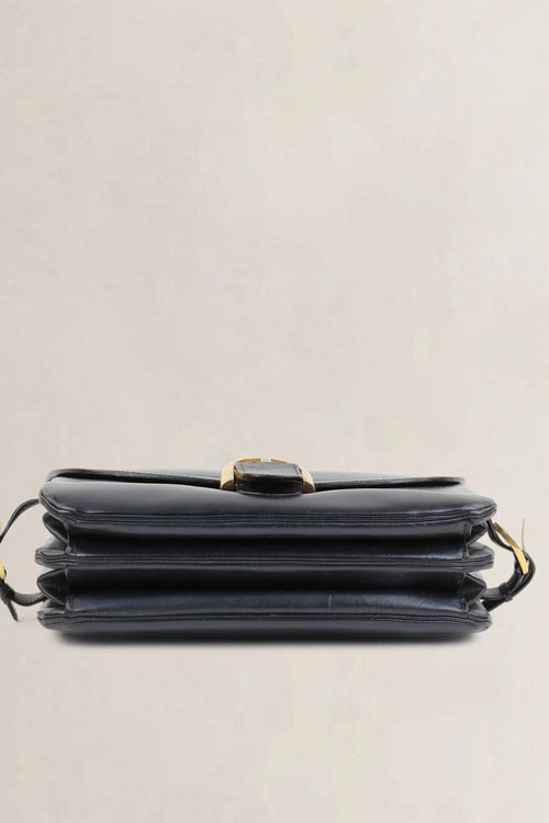 Delvaux Navy Blue Rouilly Top Handle Bag