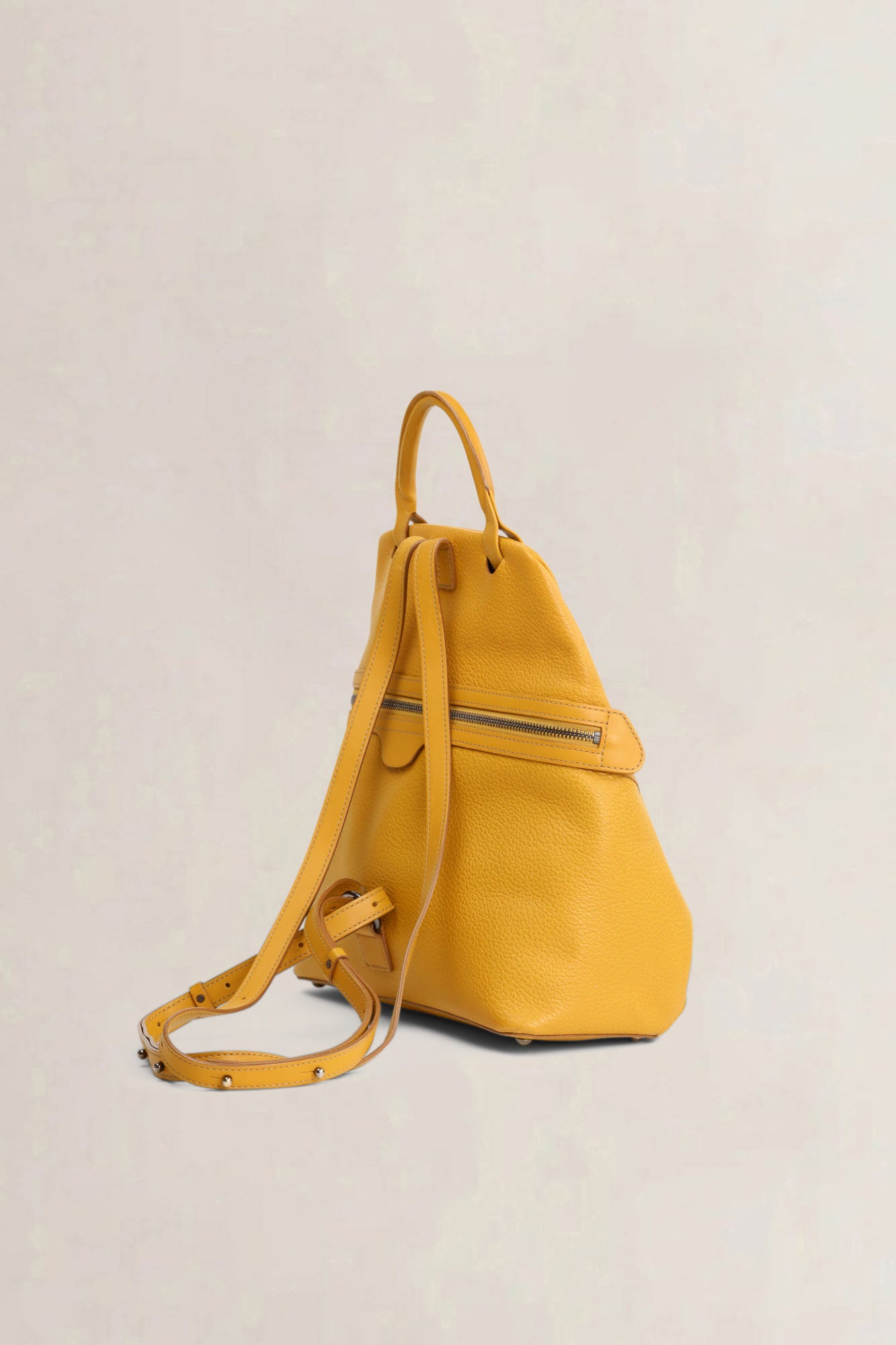 Deux de Delvaux Yellow Backpack