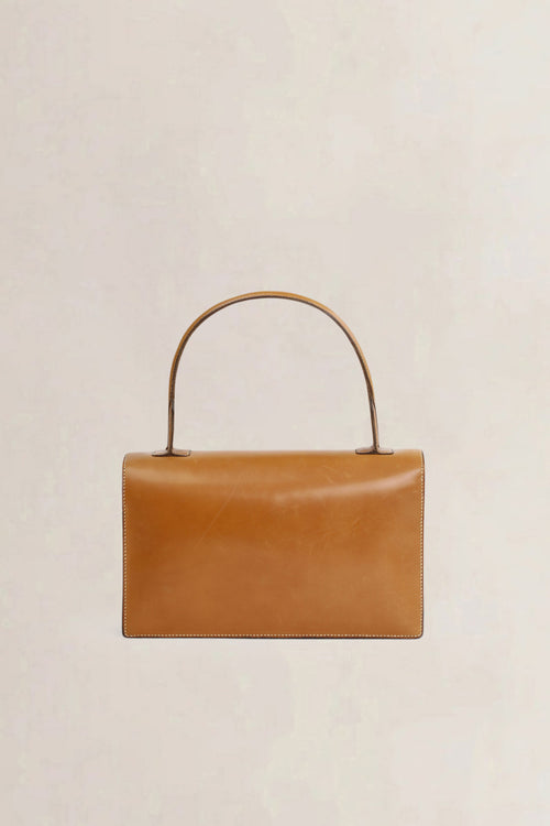 Vintage Camel Top Handle Bag