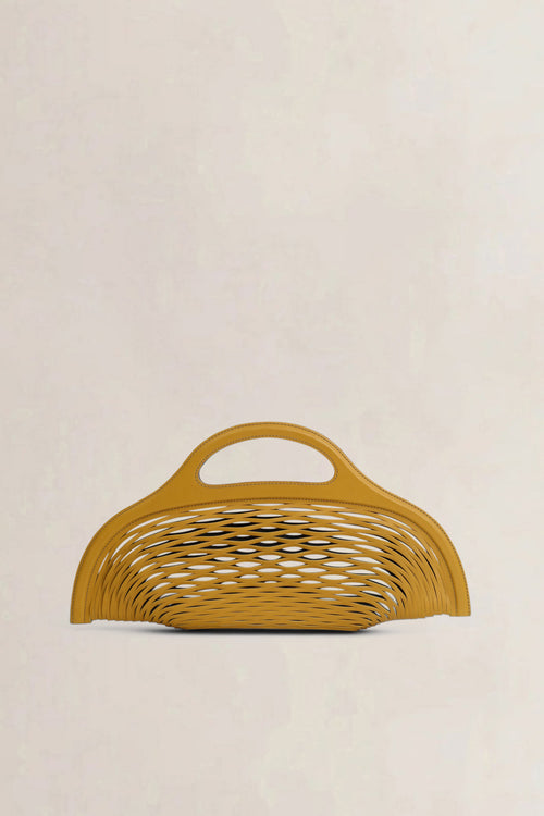 Delvaux Yellow/Black Charles Kaisin The Basket Bag