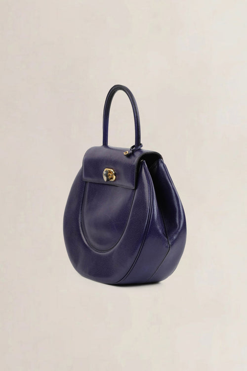 Delvaux Purple Extase Top Handle Bag