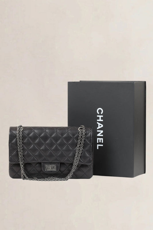 Chanel 2.55 Black Reissue Jumbo Crossbody Bag