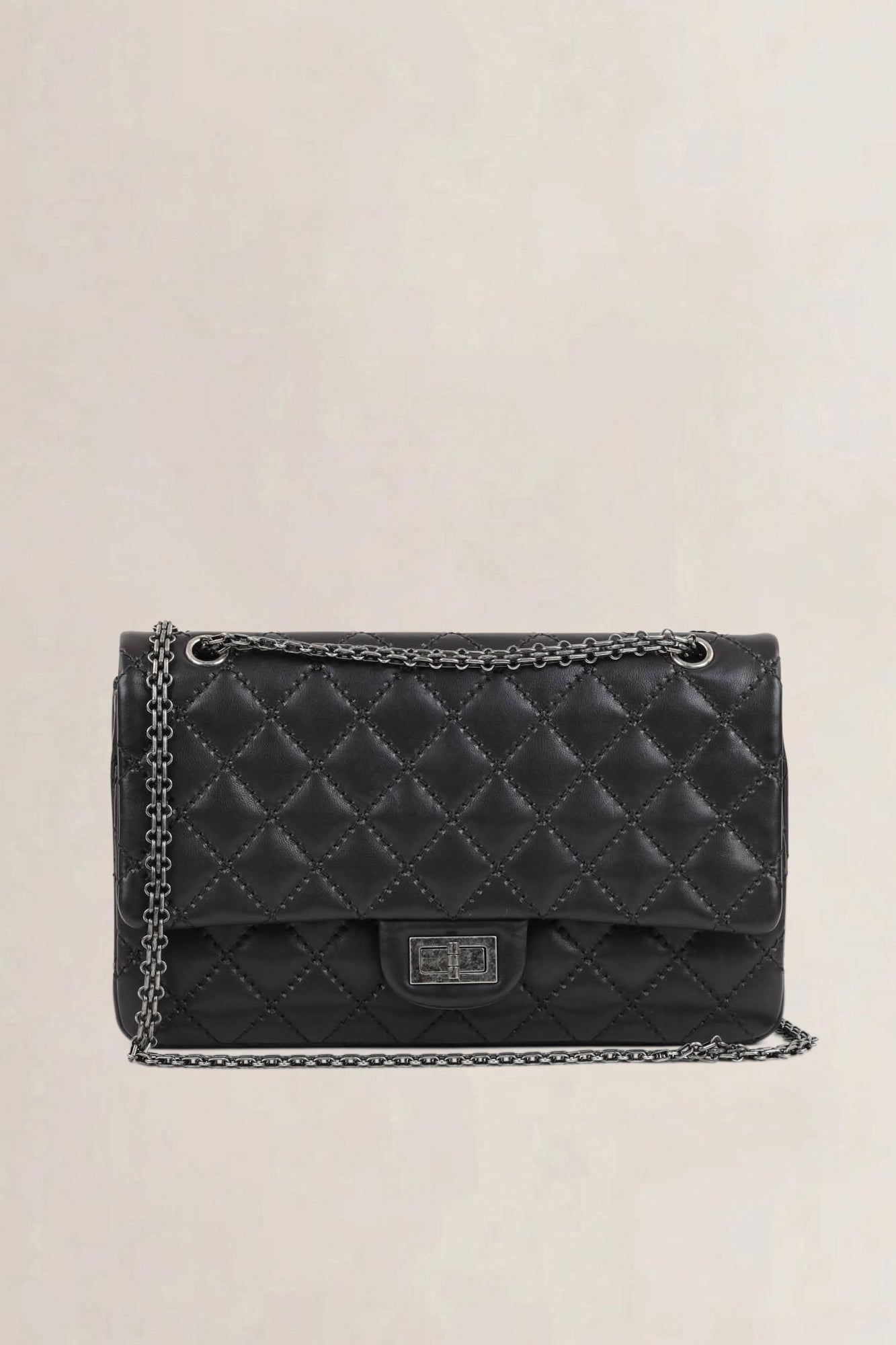 Chanel 2.55 Black Reissue Jumbo Crossbody Bag