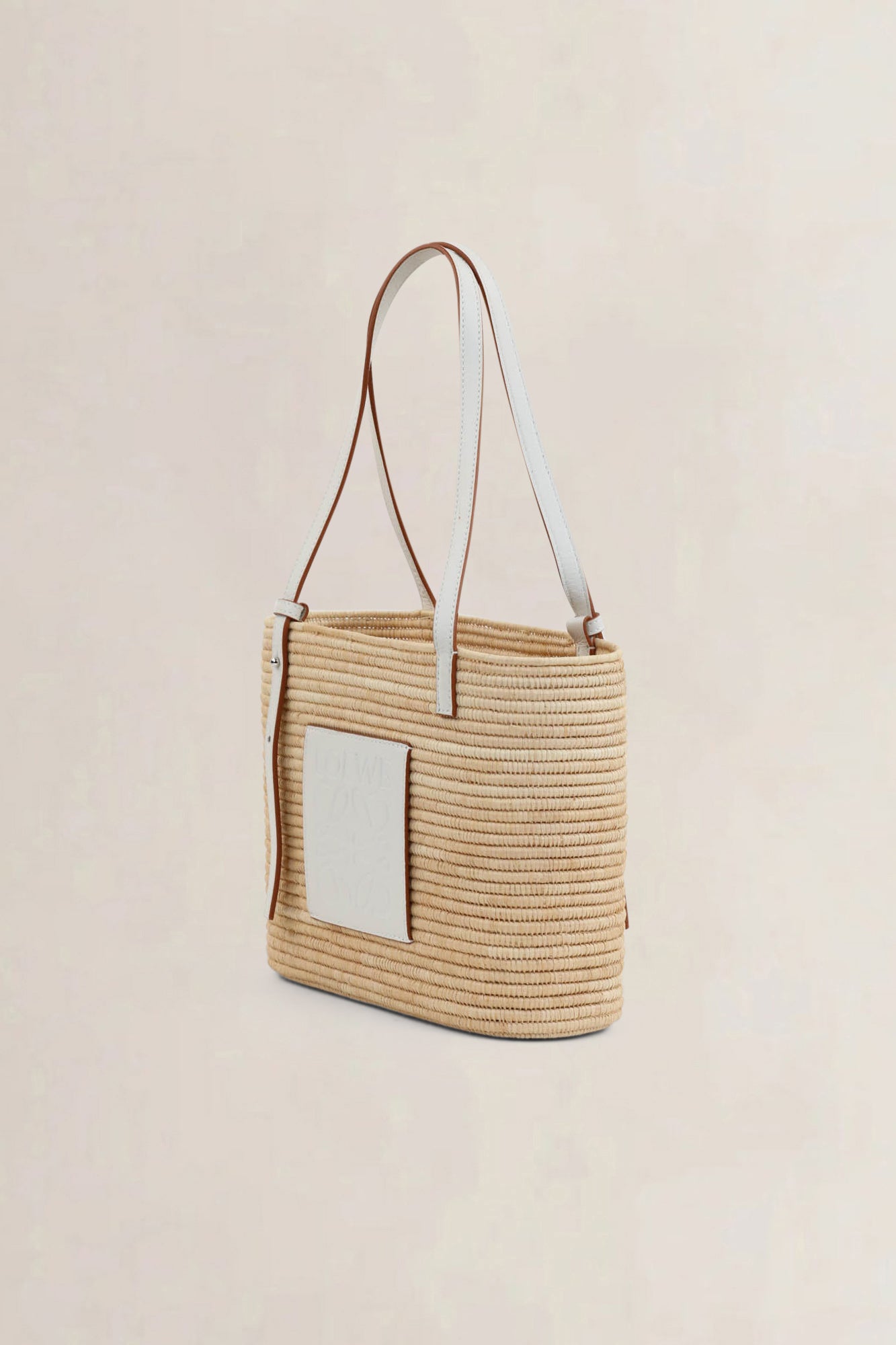 Loewe x Paula's Ibiza Small Square Raffia Basket Bag