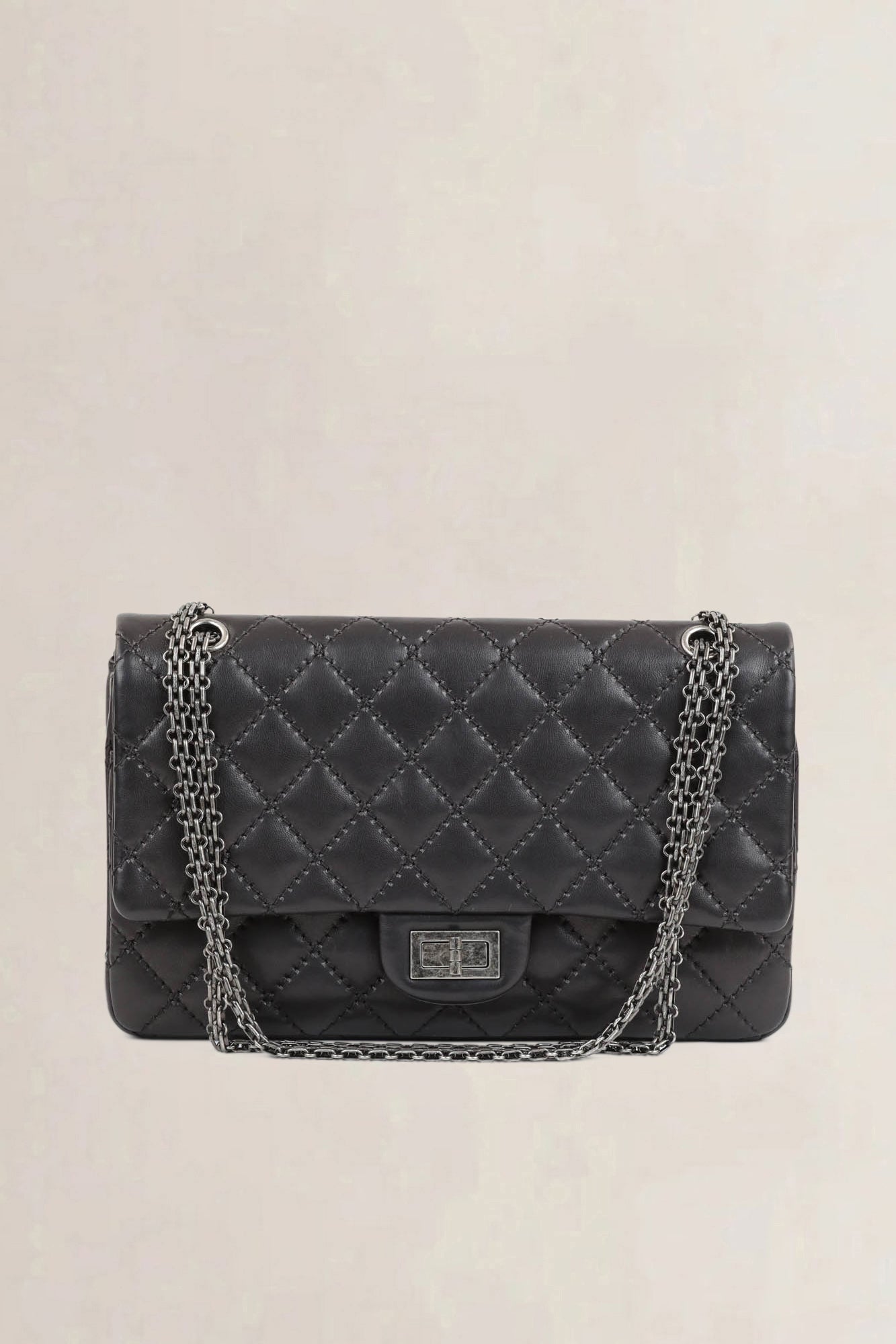 Chanel 2.55 Black Reissue Jumbo Crossbody Bag