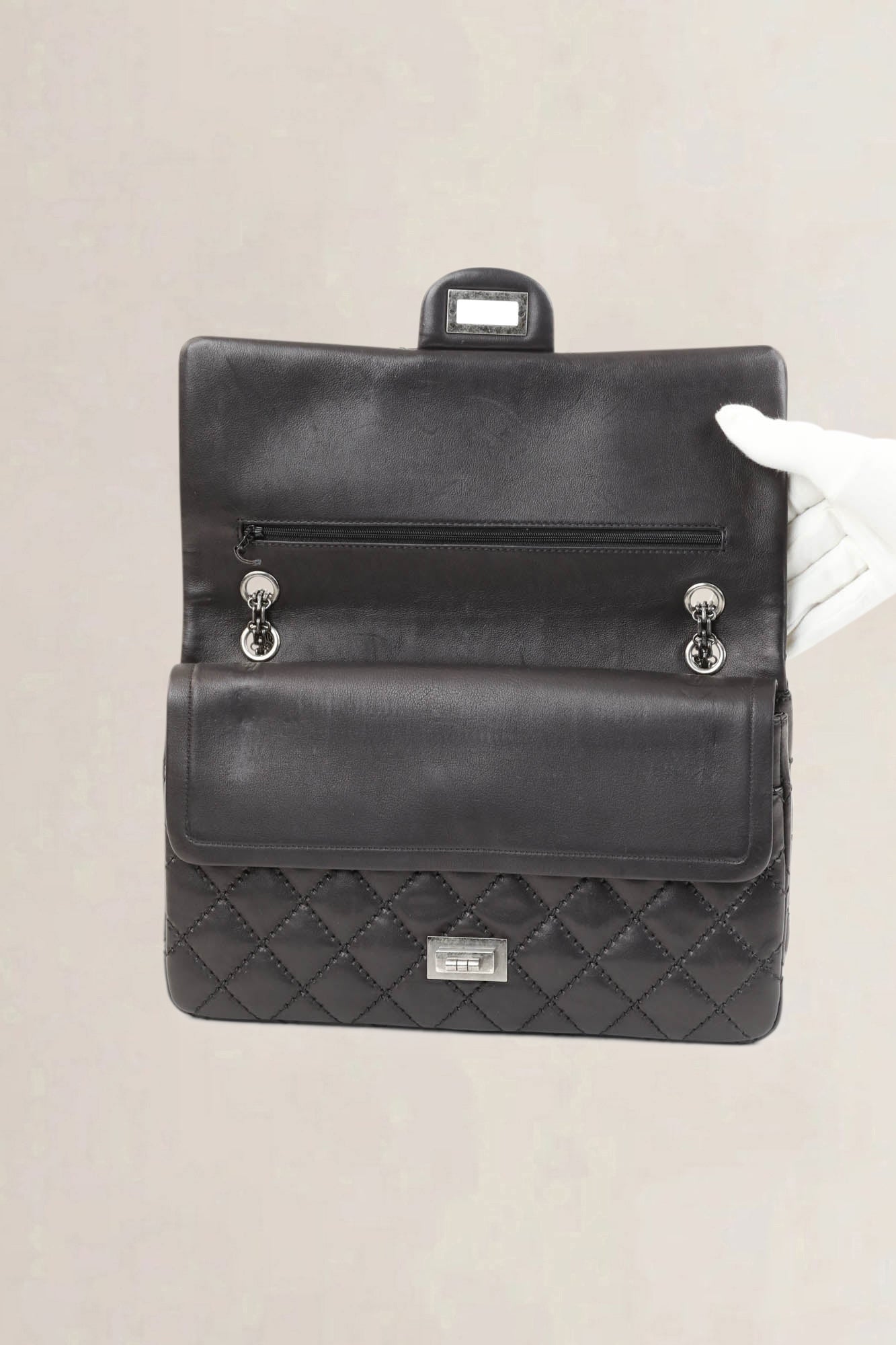Chanel 2.55 Black Reissue Jumbo Crossbody Bag
