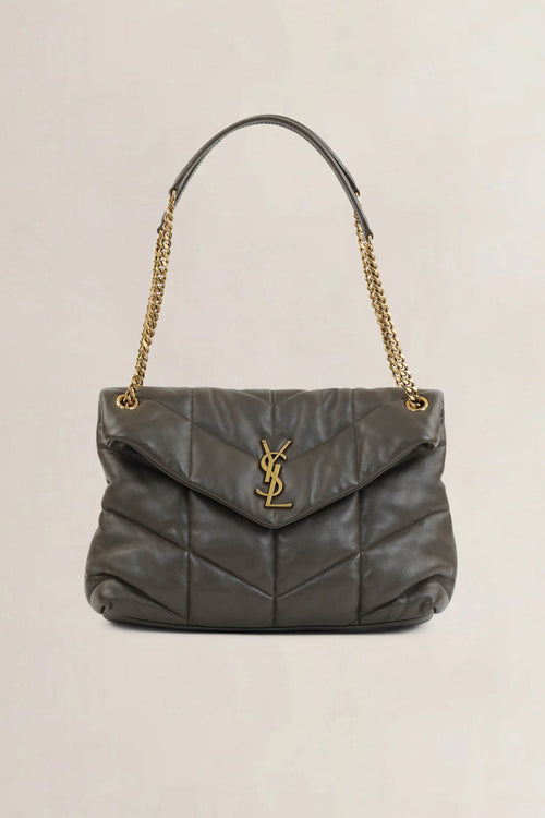 YSL Loulou Khaki Large Crossbody Bag