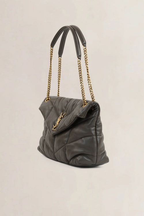 YSL Loulou Khaki Large Crossbody Bag