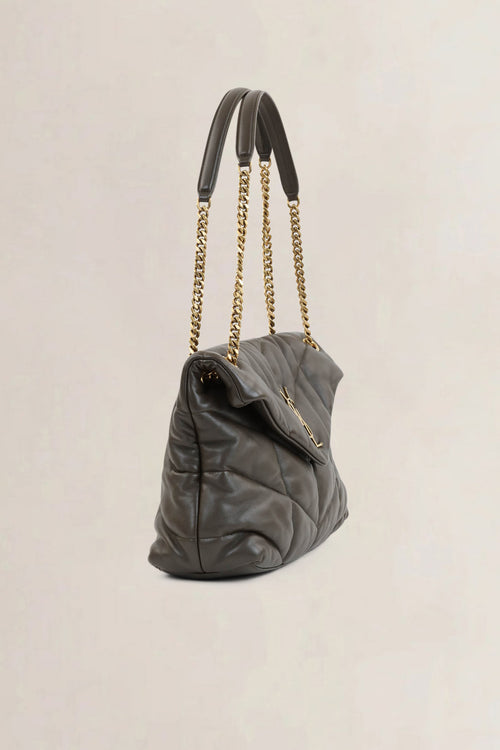 YSL Loulou Khaki Large Crossbody Bag