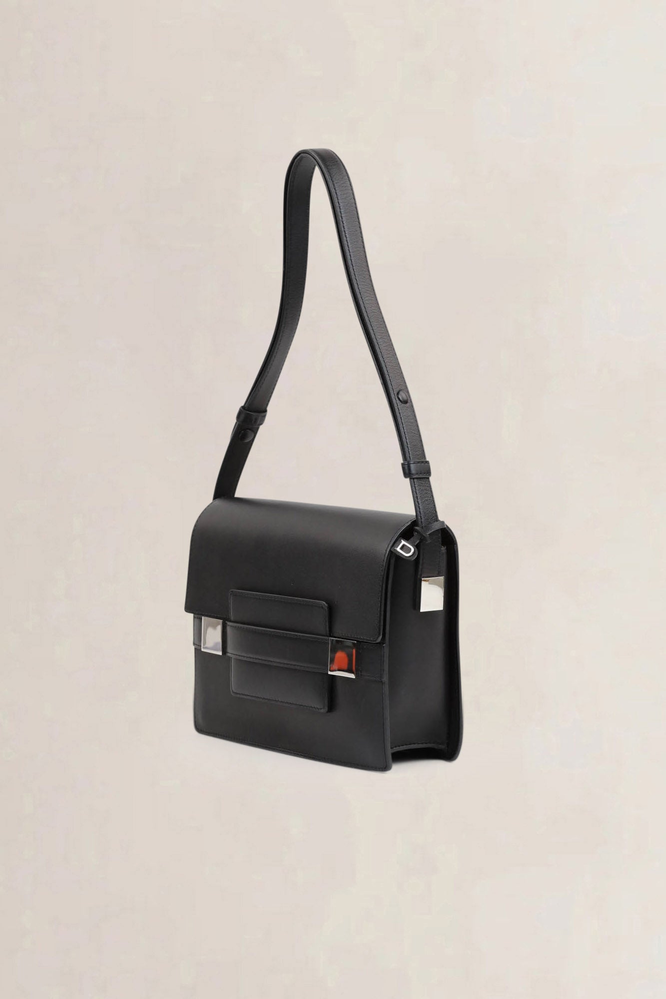Delvaux Black Madame PM Polo Crossbody Bag
